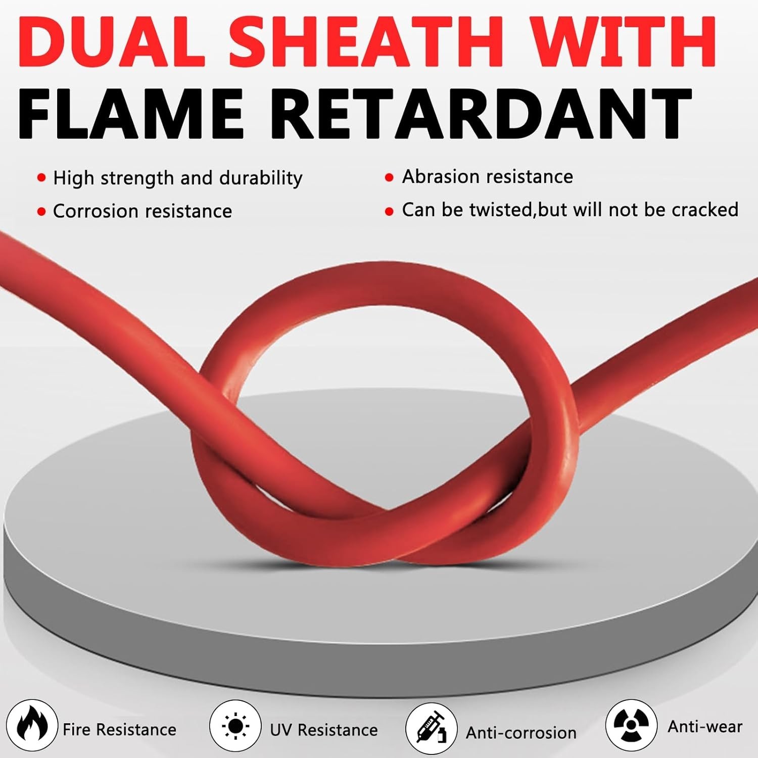 2×30 Feet Solar Panel Extension Cable- 10AWG Solar Cable Solar Panel Cable wi…