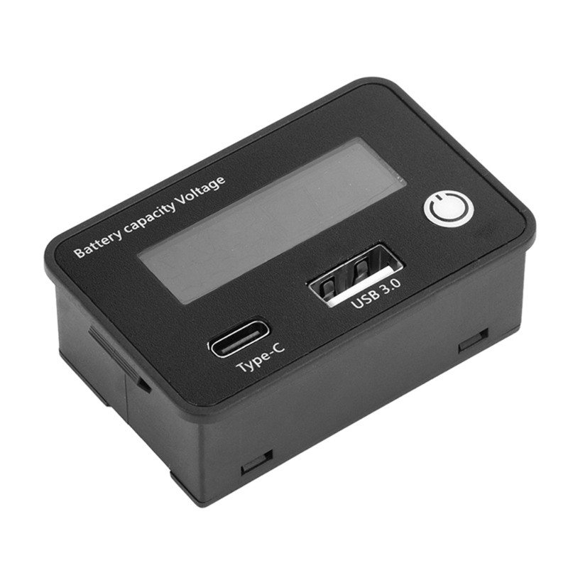 High Accuracy Battery Level Indicator QC3.0 USB Type C Analyzer for Solar Car