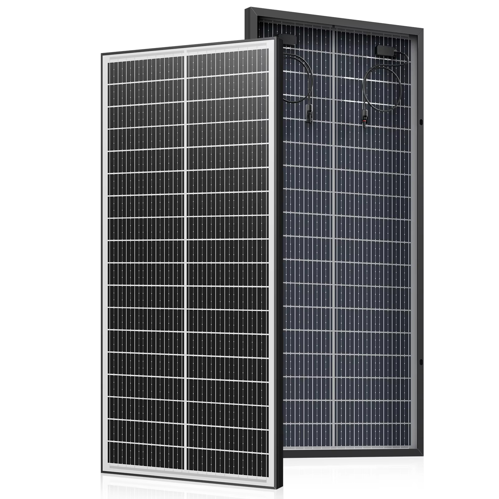 12V Bifacial Monocrystalline Solar Panel 400W 200W 100W 25.5% 18BB Cells PV