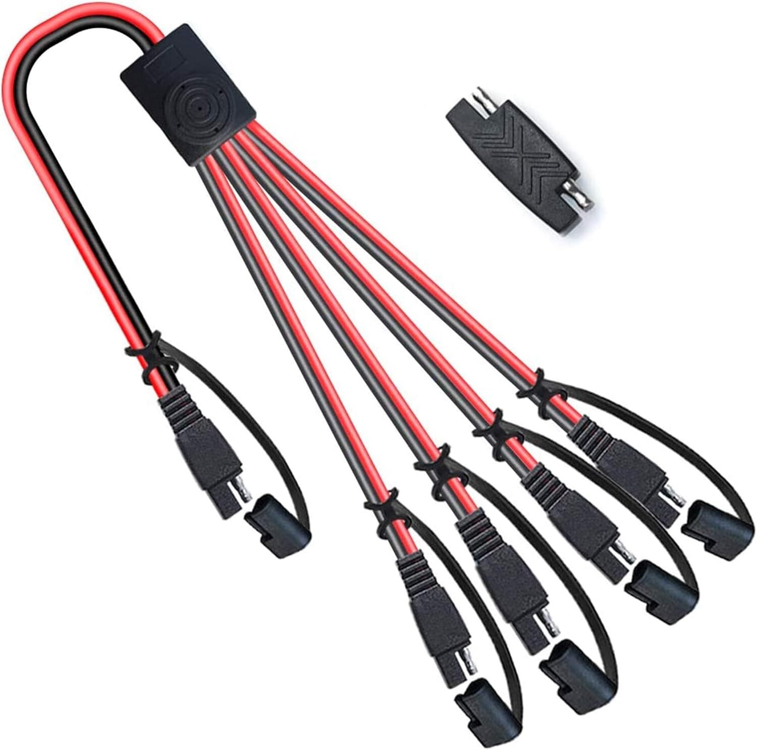 SAE 1 to 4 Extension Cable Quick Disconnect for Solar Panels and Automotive