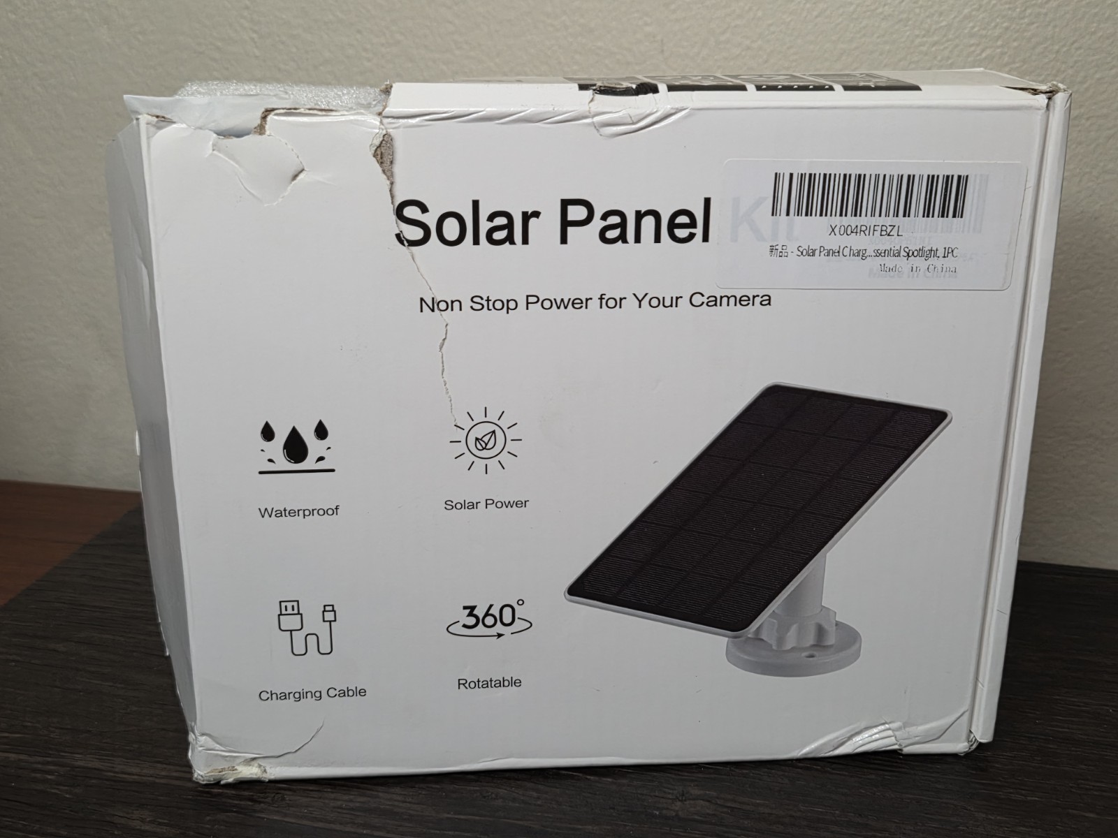 Solar panel kit for Doorbell camera or floodlight READ