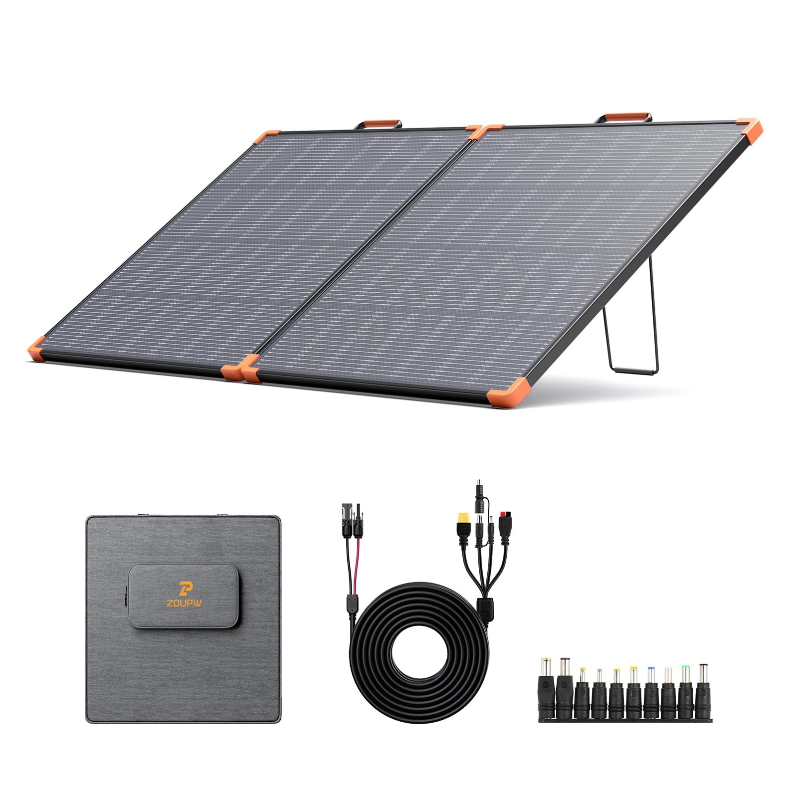 ZOUPW 180W Portable Solar Panel NType 16BB,25% High Efficiency Foldable Solar…