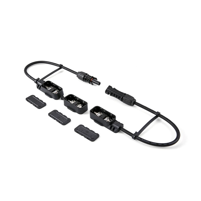 Connector Plug Junction Box Kit Diode Protected Cable PV Mount For Solar Panel
