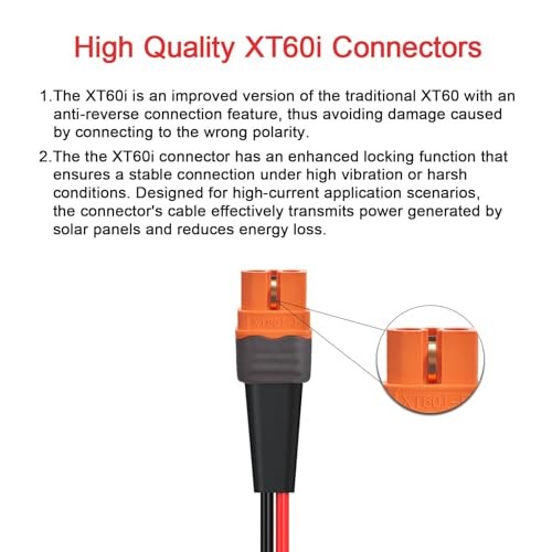 XT60i to O Ring Terminal Cable – Female to O Ring Connector 10FT 12AWG
