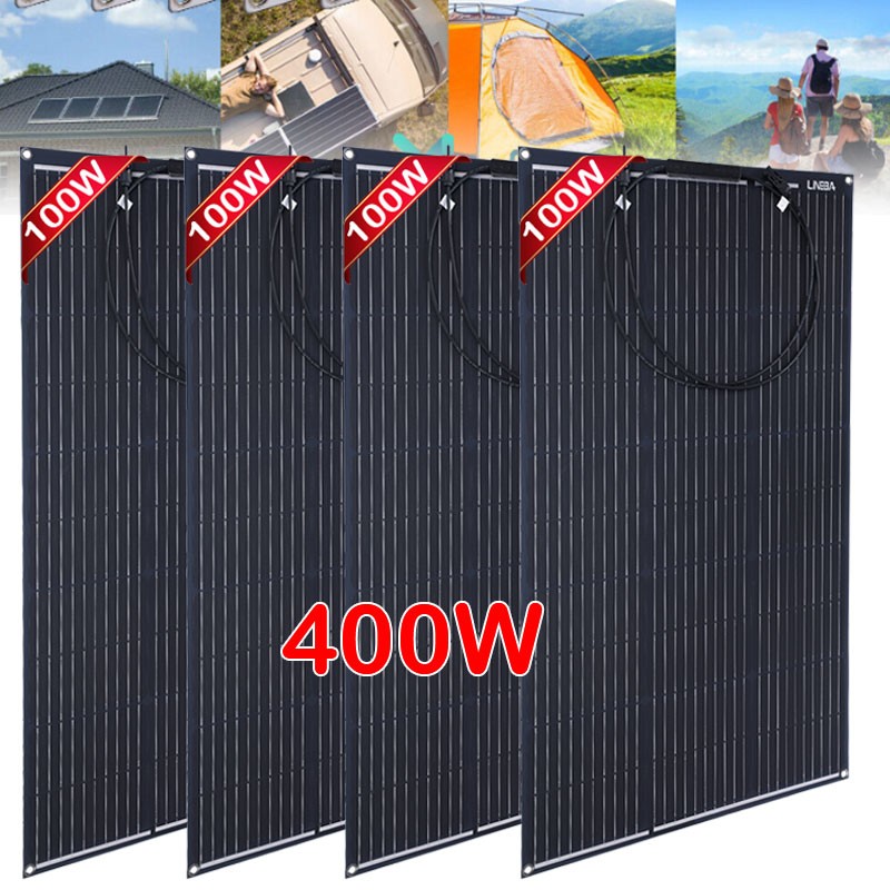 400 Watts Solar Panel Kit 100A 12V Battery Charger with Controller Caravan Boat