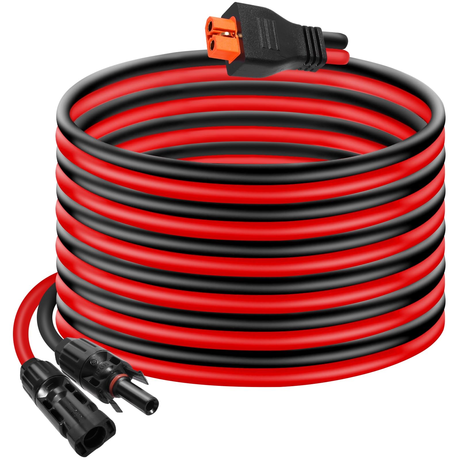 10AWG Tinned Copper Wire XT60i to Solar Panel Connector 20FT – 600V Heavy-Duty
