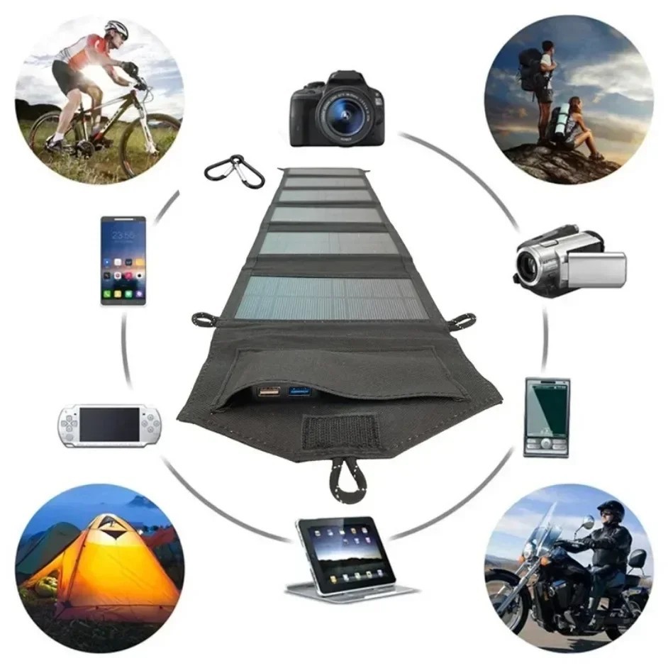 6-fold Foldable 800W Solar Panel Portable mobile Solar Panels Charger USB 5V