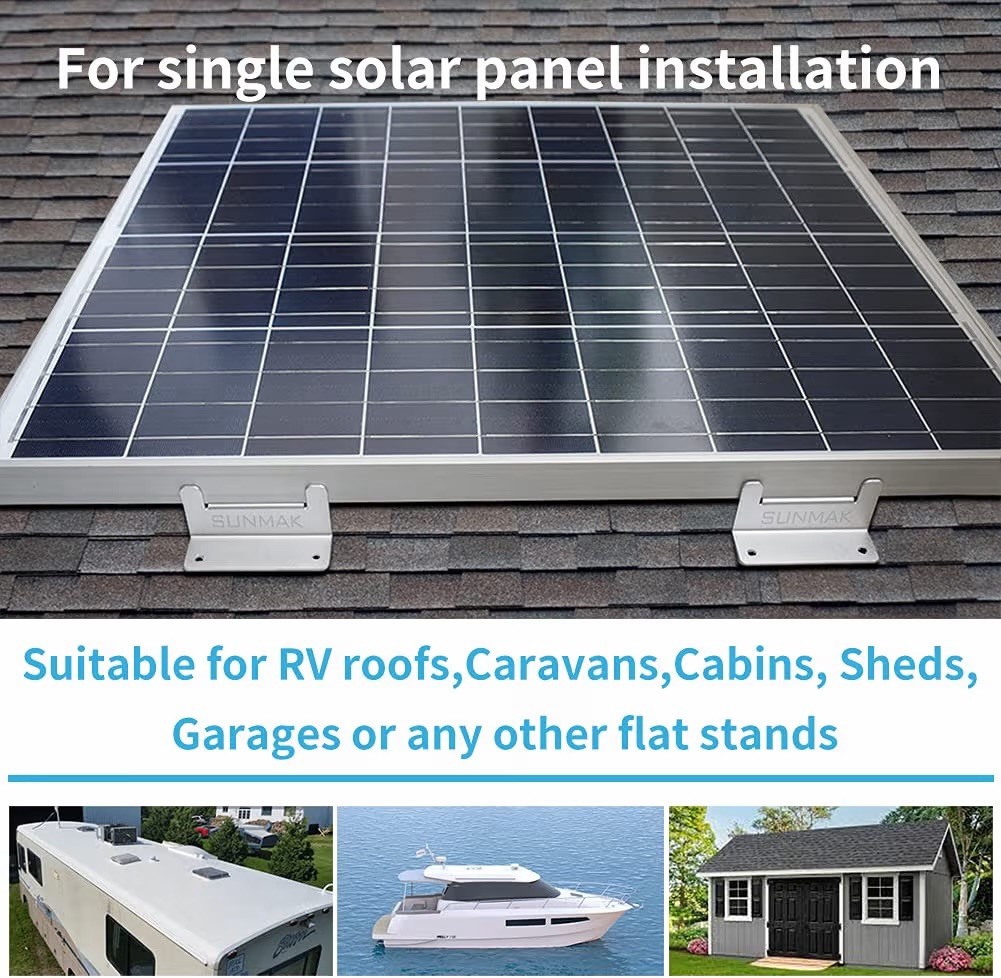 SUNMAK 16 Units per Set Solar Panel Mounting Z Brackets Solar Panel Mounting…