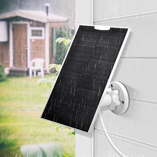 Solar Panel Compatible with Spotlight Cam Plus(Battery) and White 2 Pack