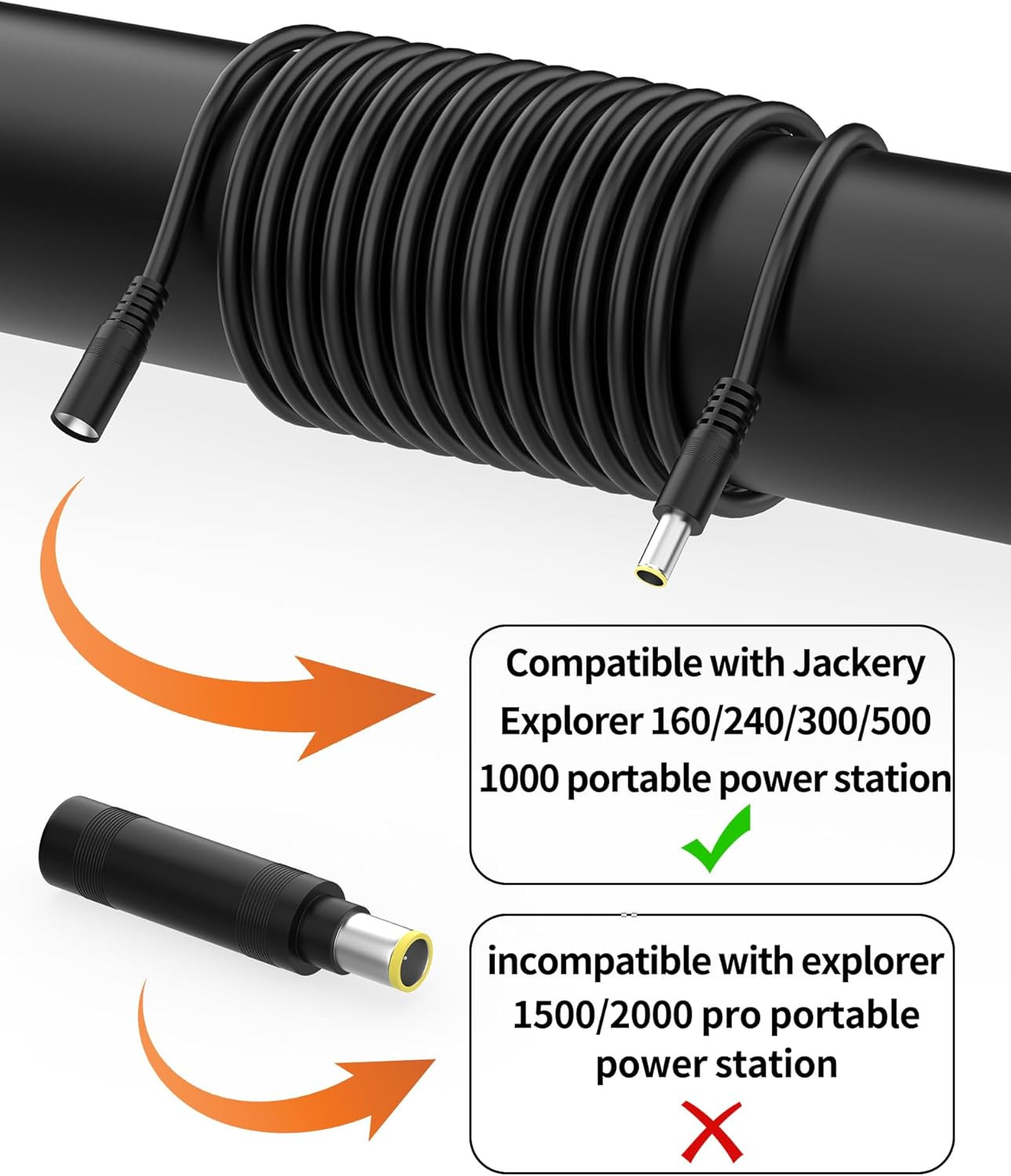 16.4 Feet Cord for Jackery Solar Panel Extension Cable Compatible with Jackery E