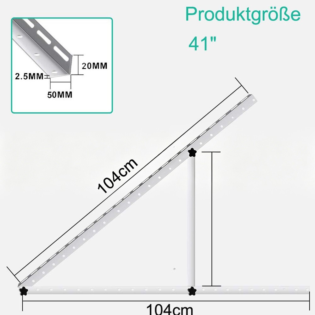 Lightweight Photovoltaic Mount for 100W 150W 250W 300W Panels RV Yacht Use