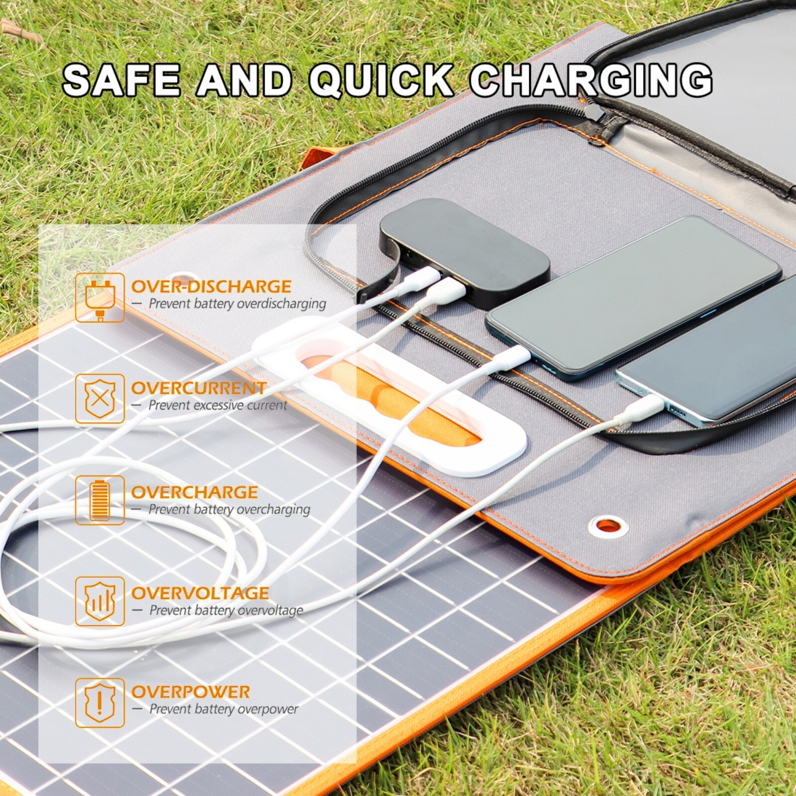 Flashfish Portable Power Station with Solar Panel, 400W Power Generator w/ Panel