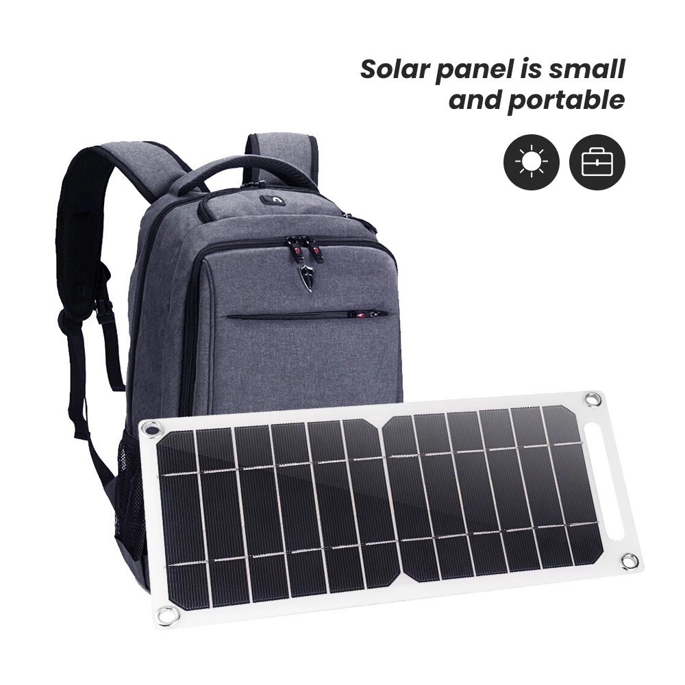 35W USB Portable Solar Panel Charger 5V for Phone Power Bank Camping Outdoor Kit