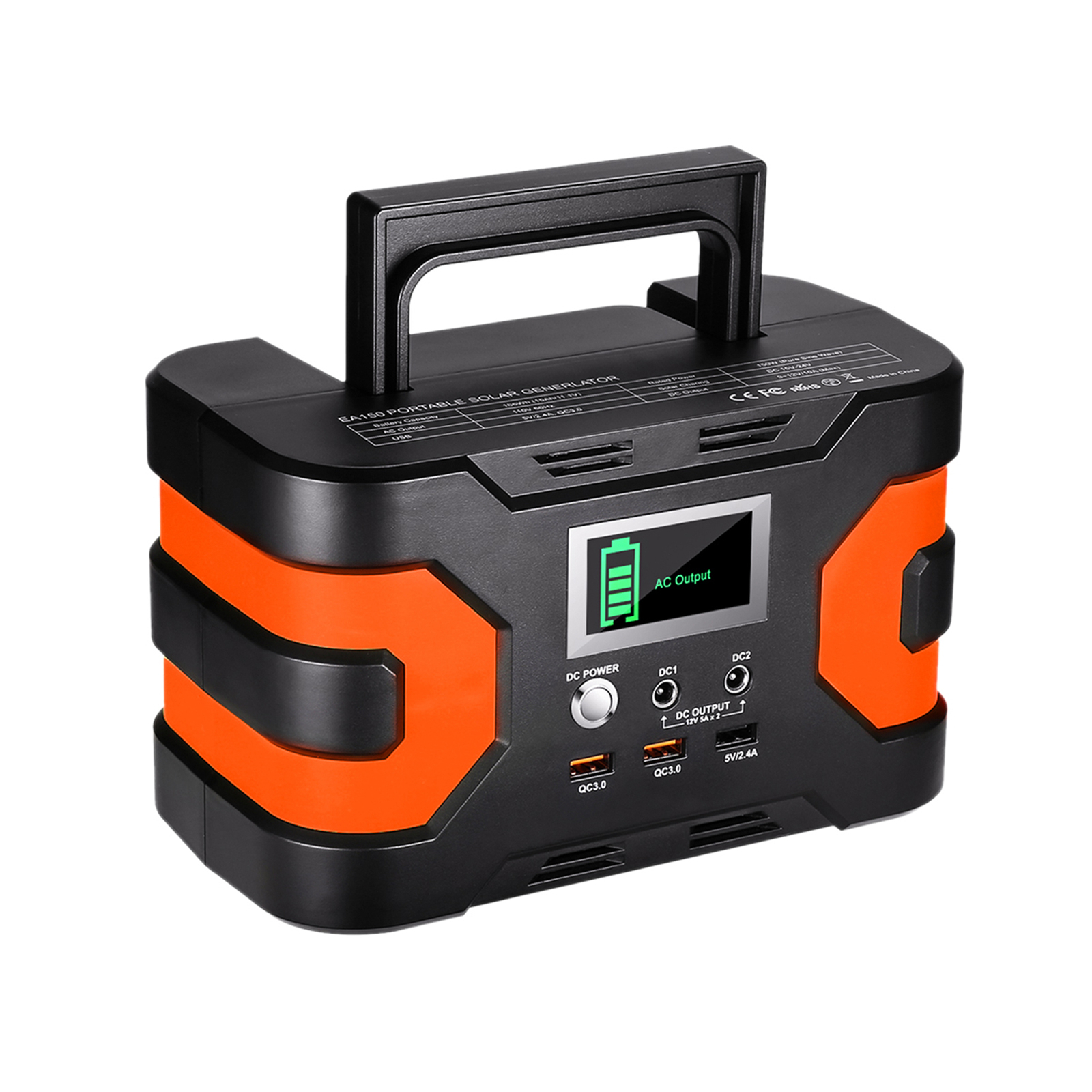 Flashfish EA150 Portable Power Station 45000mAh/166Wh Solar Generator 150W D3N3