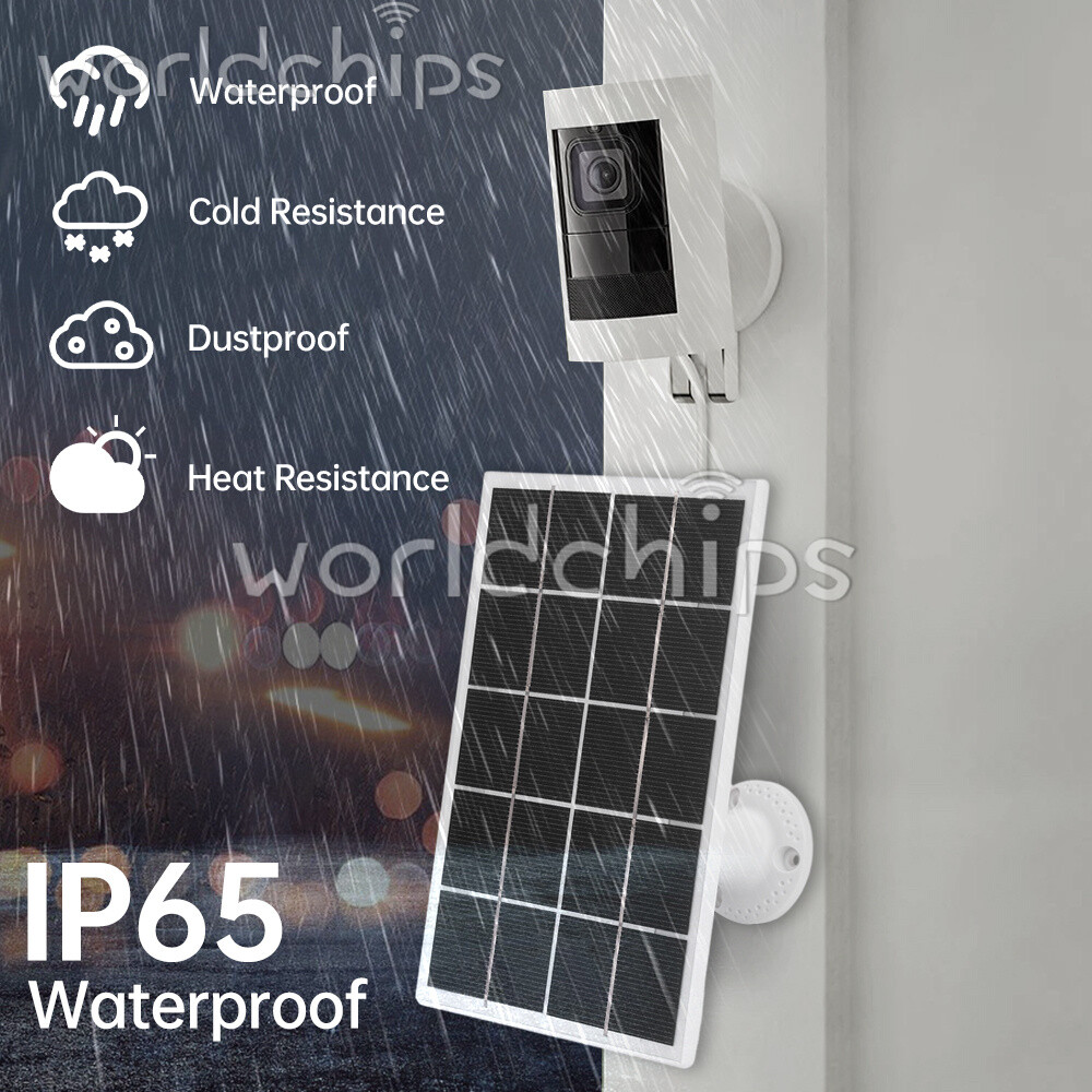 8W 5V Microcrystal Solar Panel + Mounting Bracket For Security Camera Water Pump