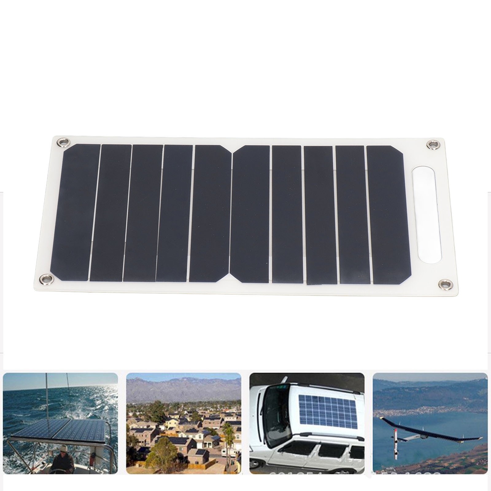 Solar Panel 6W 5V Portable Multifunctional Cell Phone Solar Panel Charger For