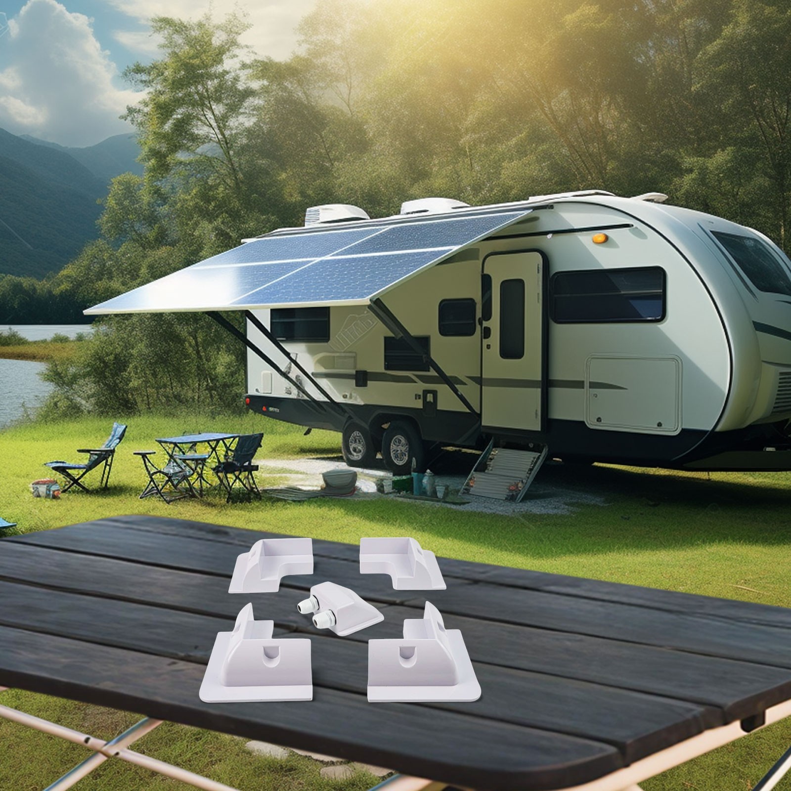 Long Lasting UV Resistant Solar Panel Mounting Solution for Yachts and For RVs