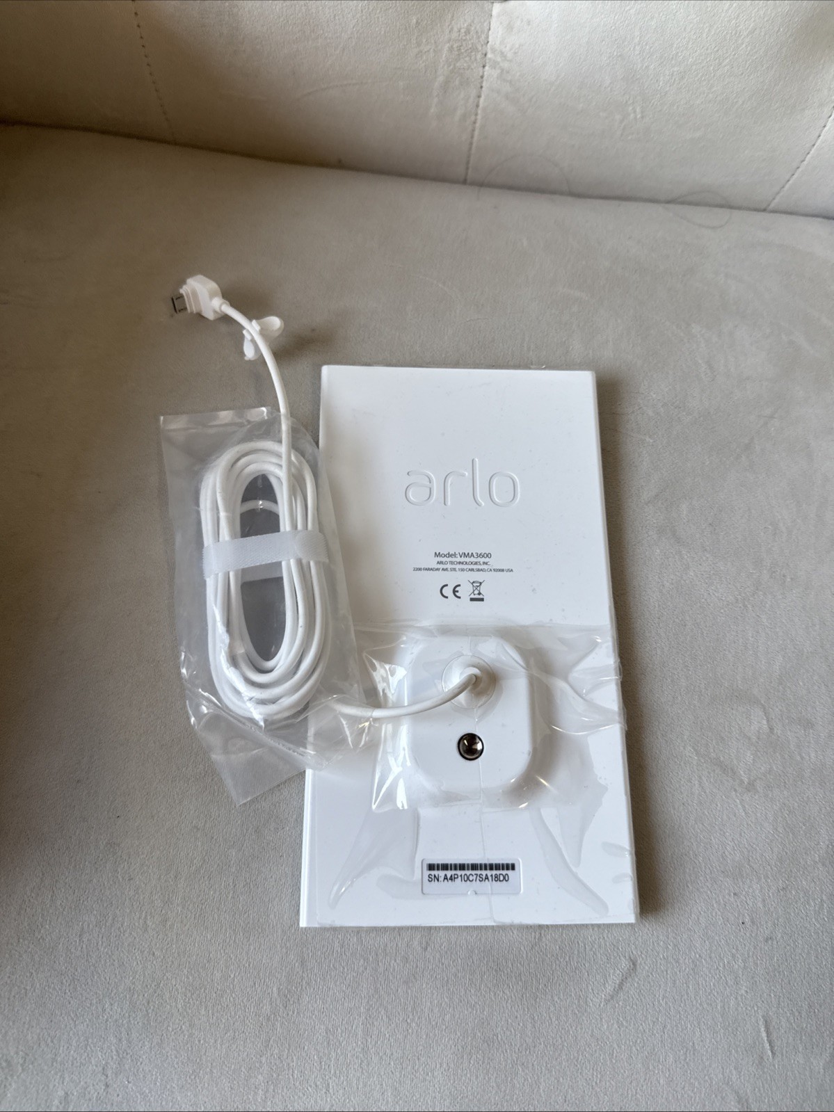 Arlo VMA5600-10000S Solar Panel Charger for Arlo Essential Cameras