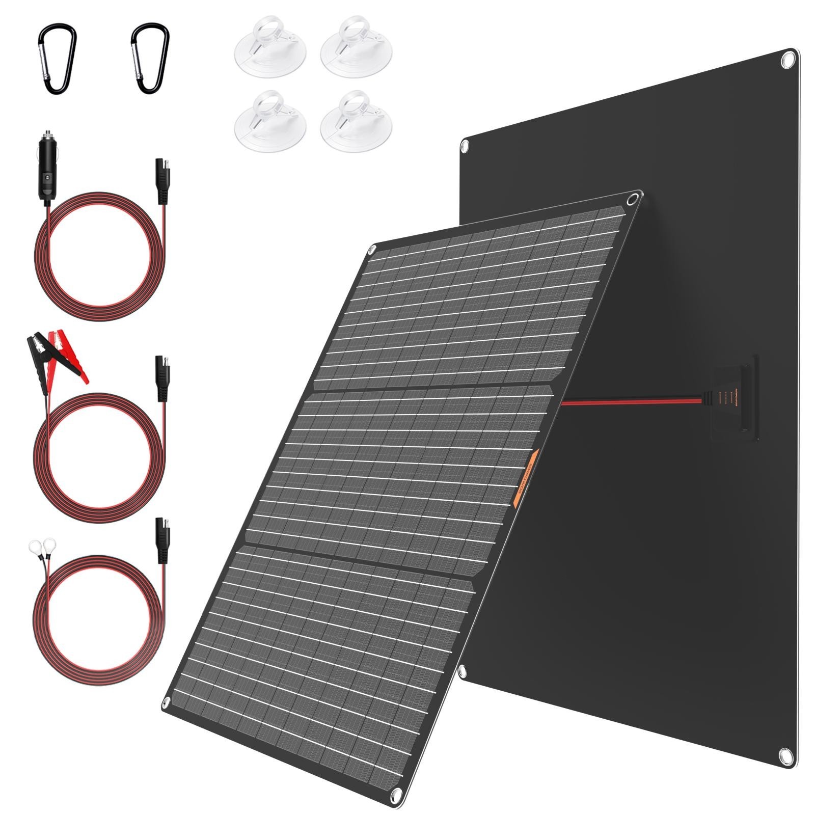50w solar panel 12v trickle battery charger Waterproof for boat car Motorcycle
