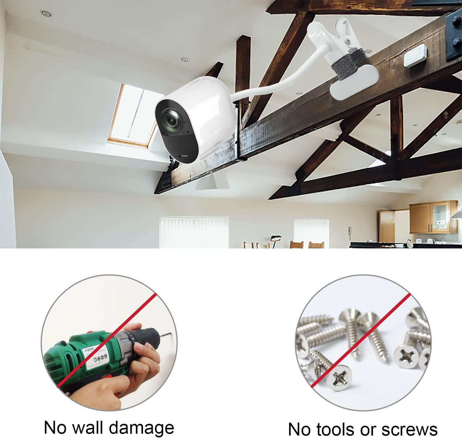 2Pack Flexible Clamp Mount Compatible with Arlo Cam, Arlo Pro/Pro 3/Ultra/Ultra