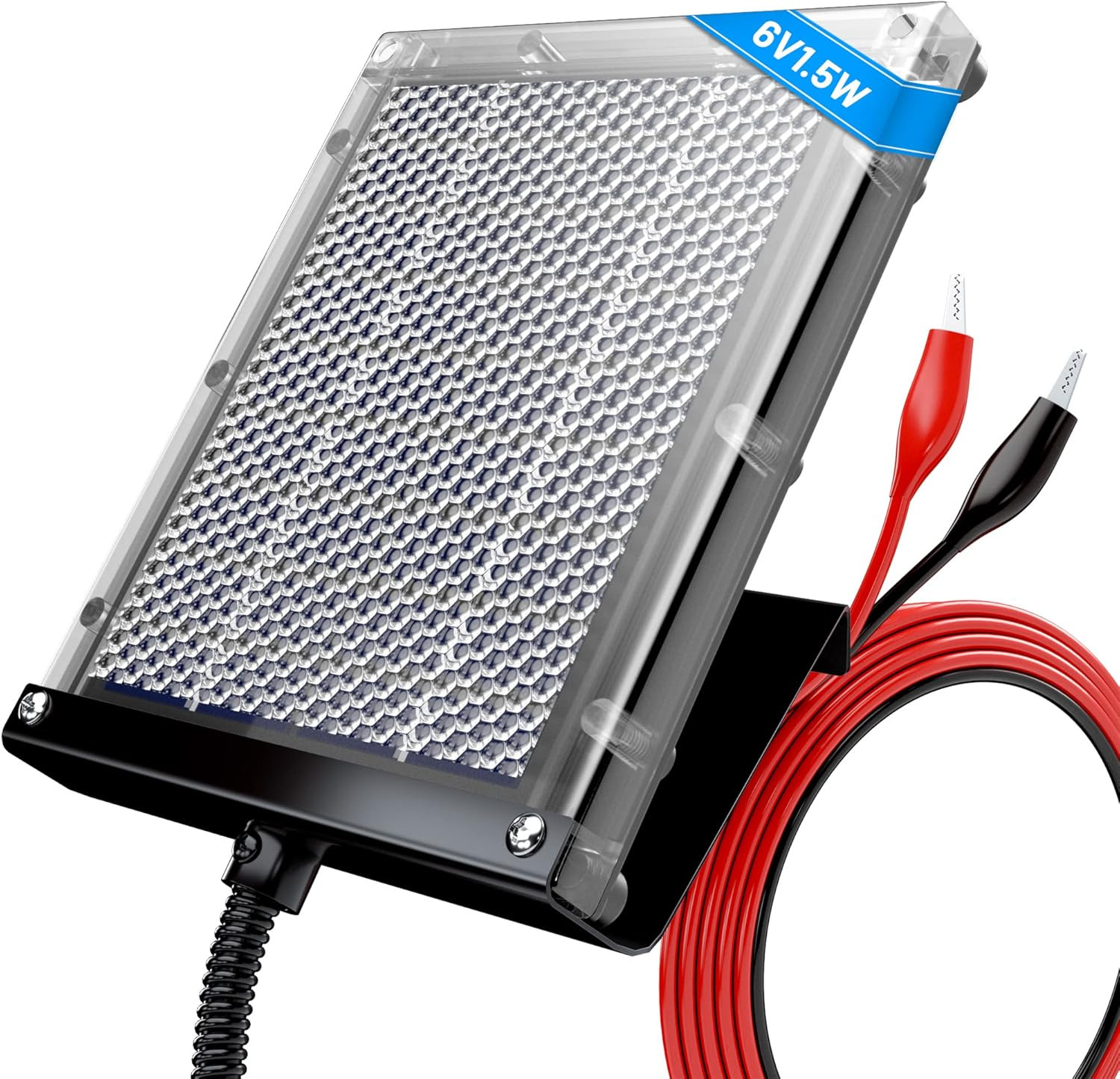POWOXI 6V 1.5W Solar Panel to Recharge Deer Feeder Battery Waterproof Outdoor
