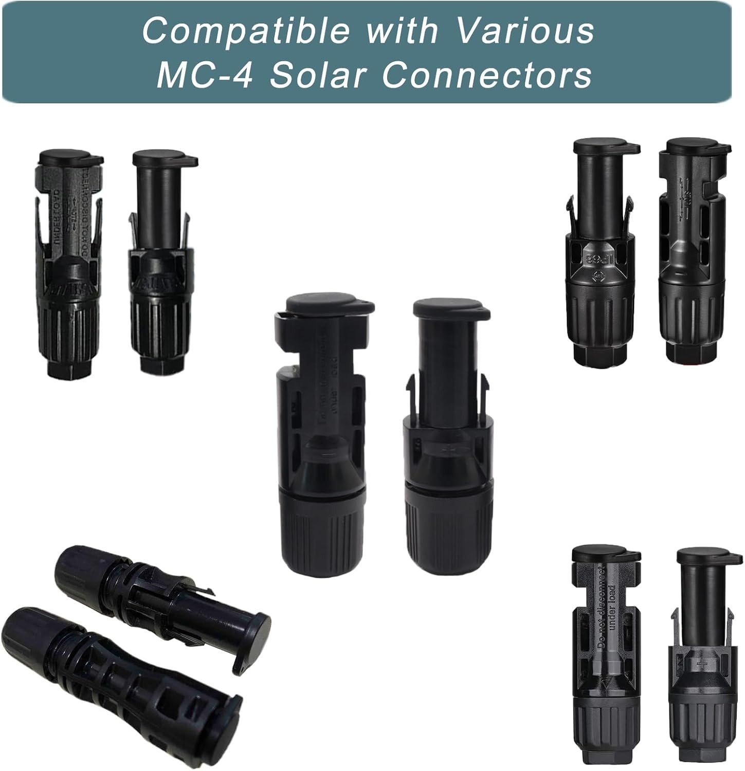 3 Pairs of Eco-Friendly Solar Connector Caps for Ultimate Protection