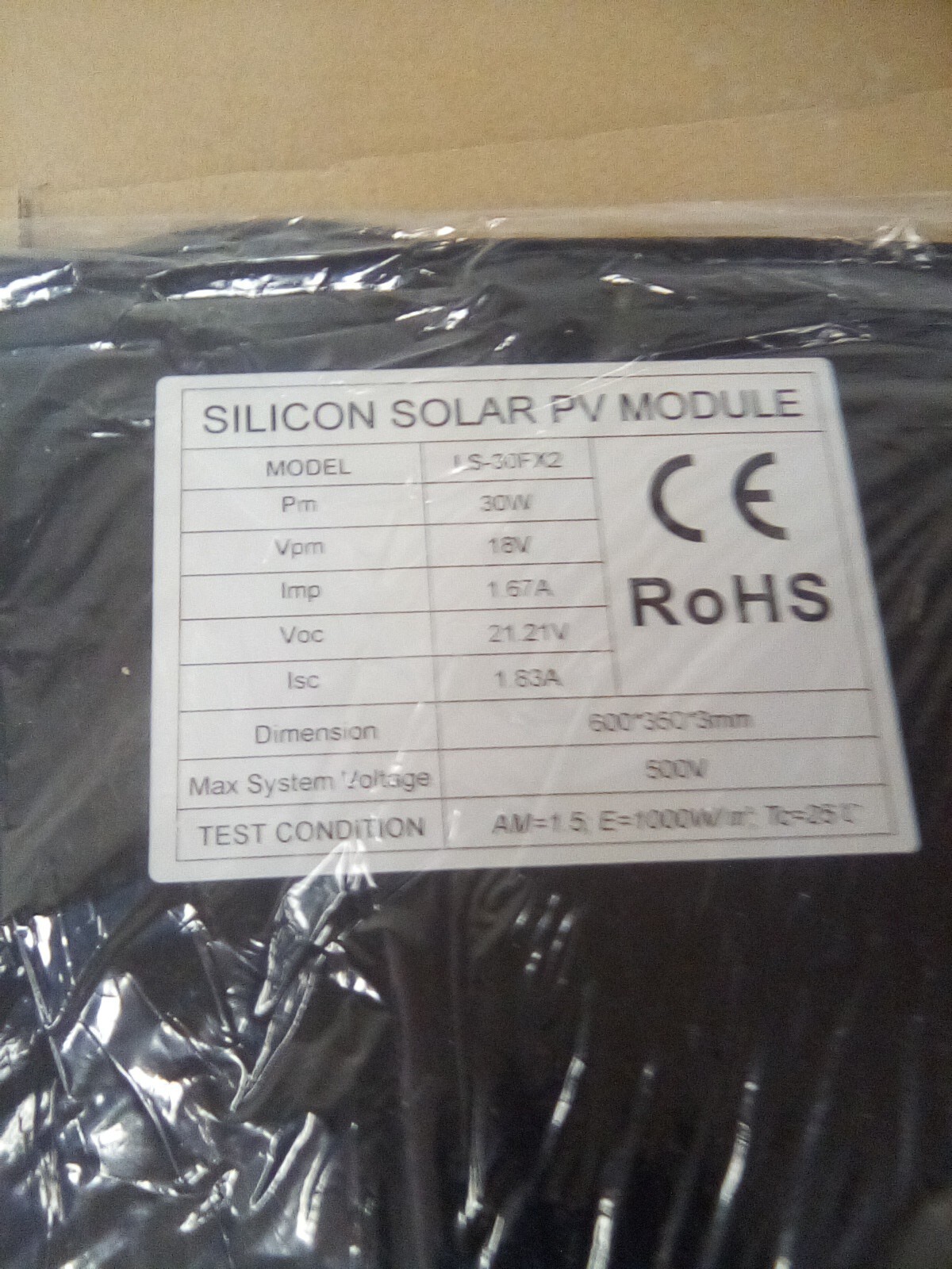 Lensun LS-30FX2 Flexible Solar Panel 30W 12V For RV’s, Campers, Boats