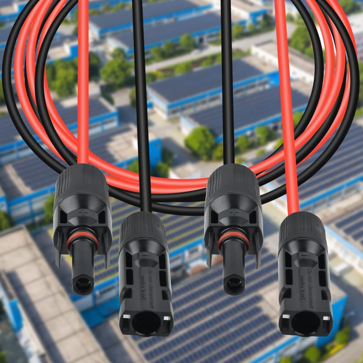 Solar Panel Extension Cable Wire Connector Set 6mm² 4mm² Cable PV Modul Adapter