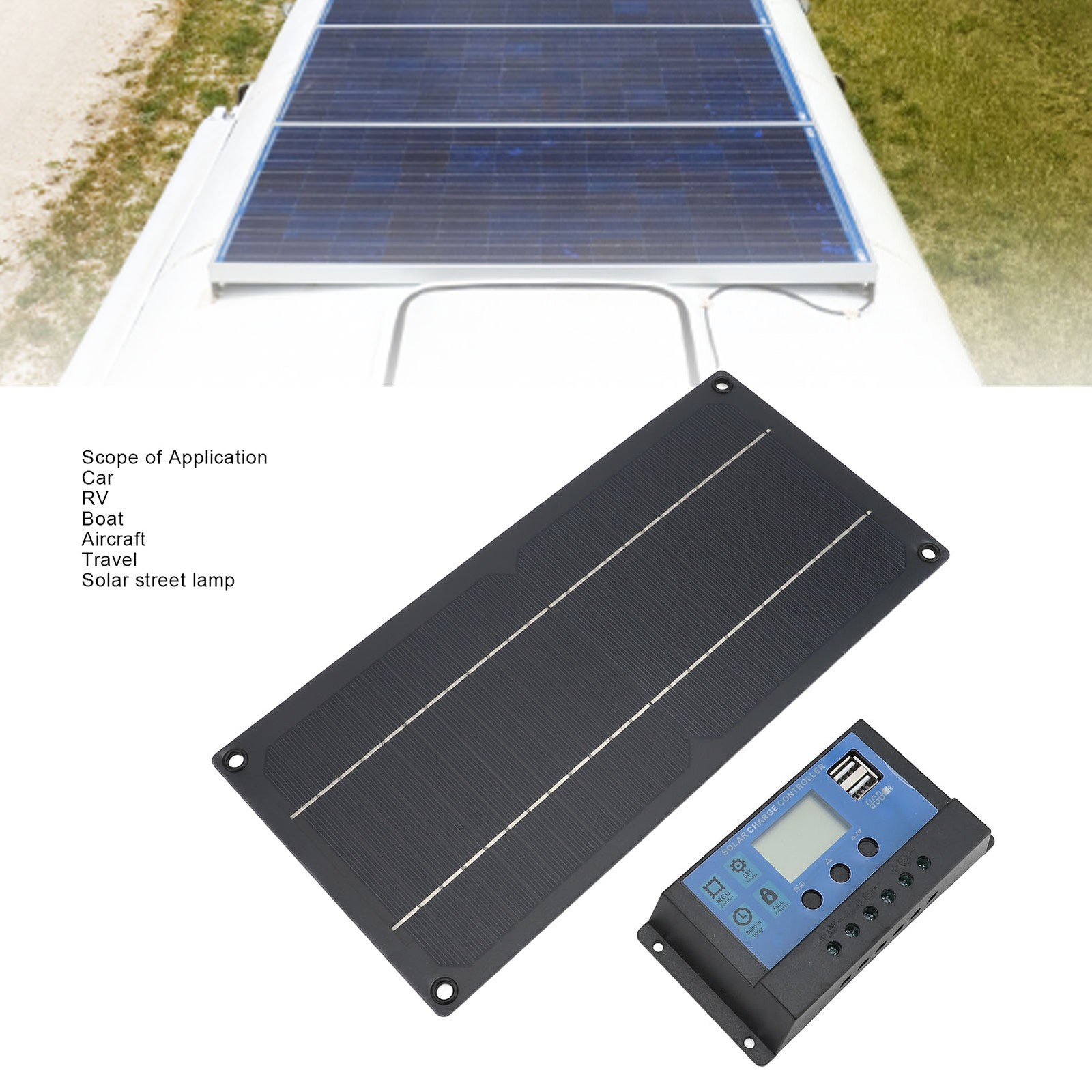 600W Solar Panel Kit With 100A Controller 12V/24V