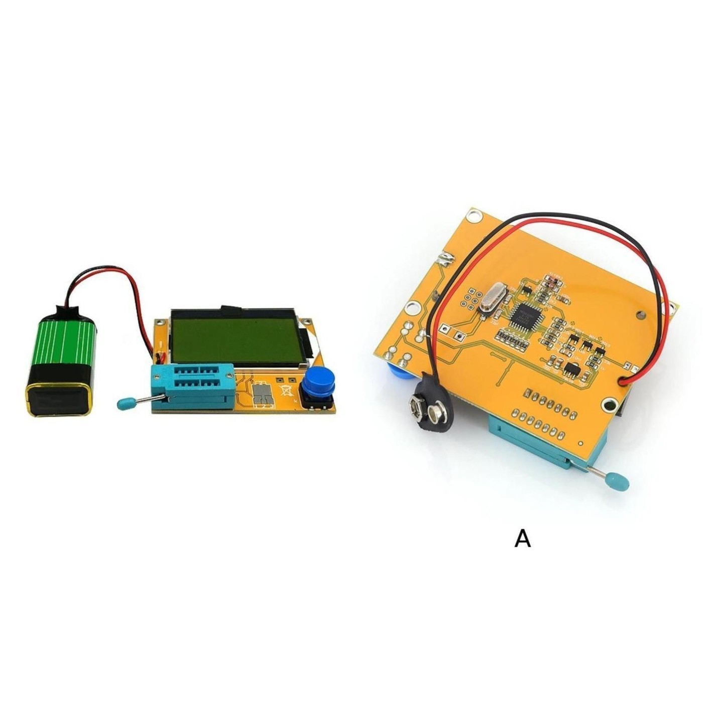 LCRT4 Meter for Testing Diodes Transistors with Protective Shell and Battery
