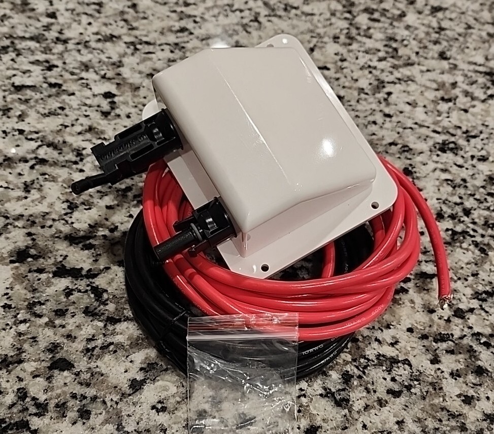 Solar Weatherproof ABS Double Cable Entry Gland All Cable Types 6mm² 12mm 10ft