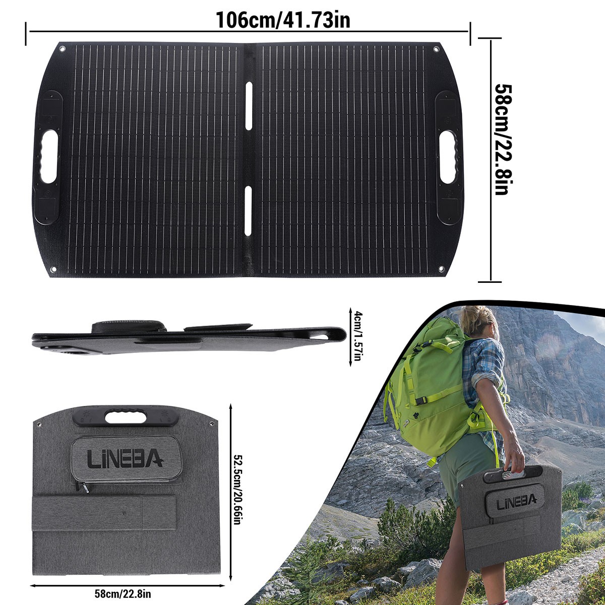 5000W 110V Power Inverter With 200W Foldable Solar Panel Solar Generator Home RV