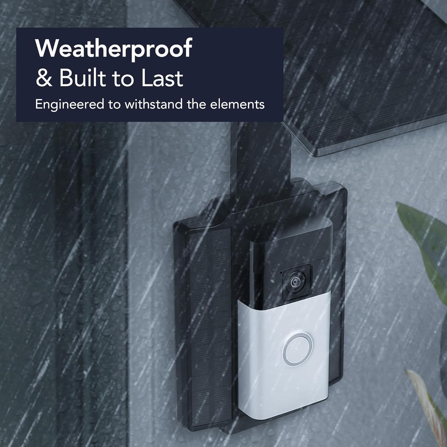 Universal Solar Charger for Ring Doorbell & Wyze Video Doorbell Pro – 2.5W