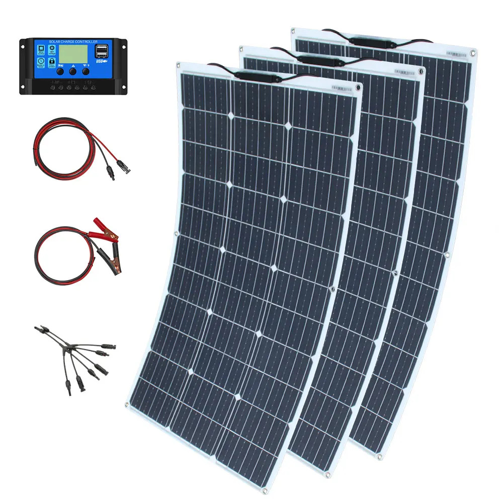 Solar Panel Kit 100W 200W 300W 400W 500W 600W 12V Solar Battery Charger Outdoor