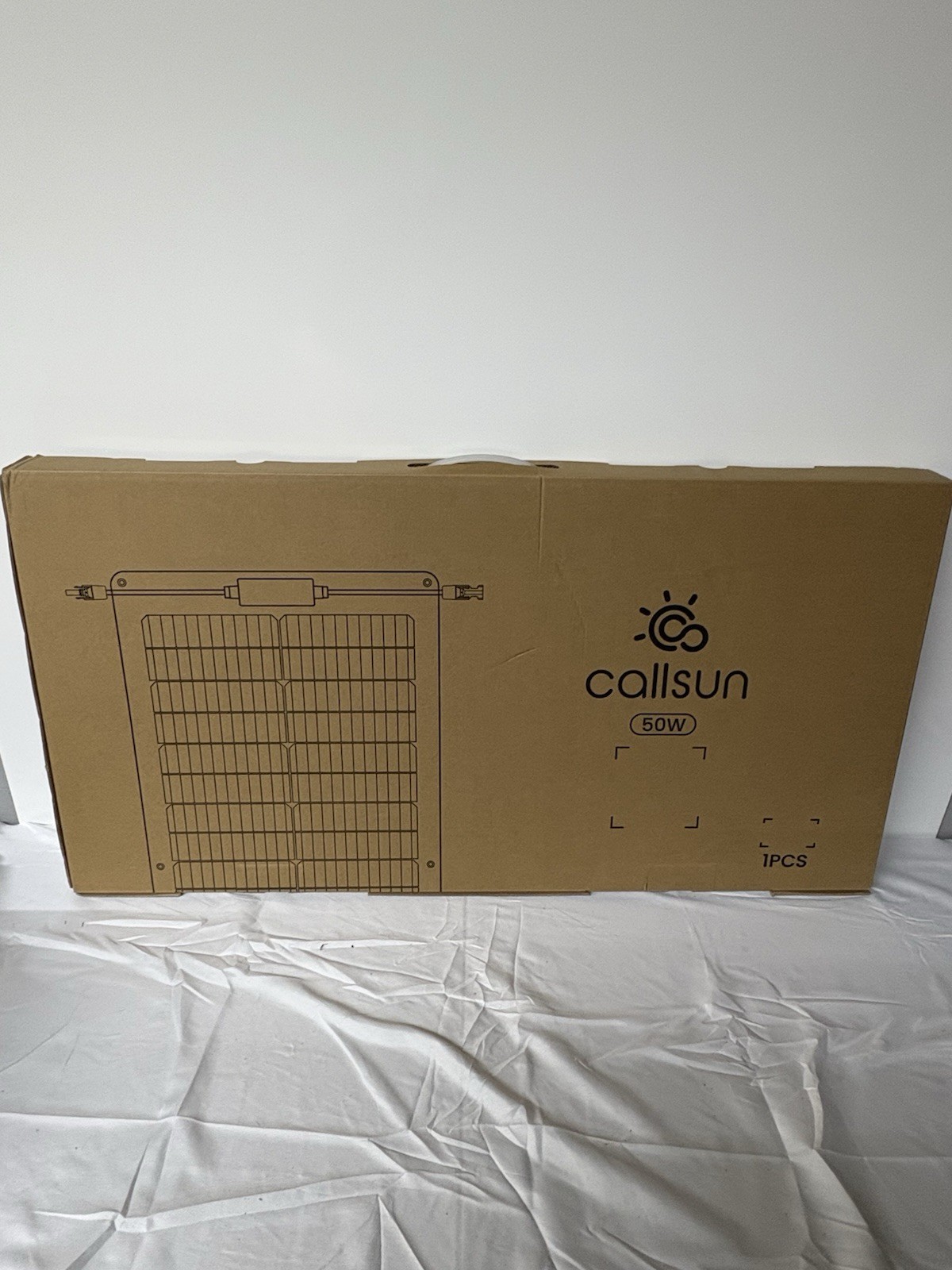 Callsun 50W Flexible Monocrystalline Solar Panel CALLSUN-R50W, 19.10V, 5A