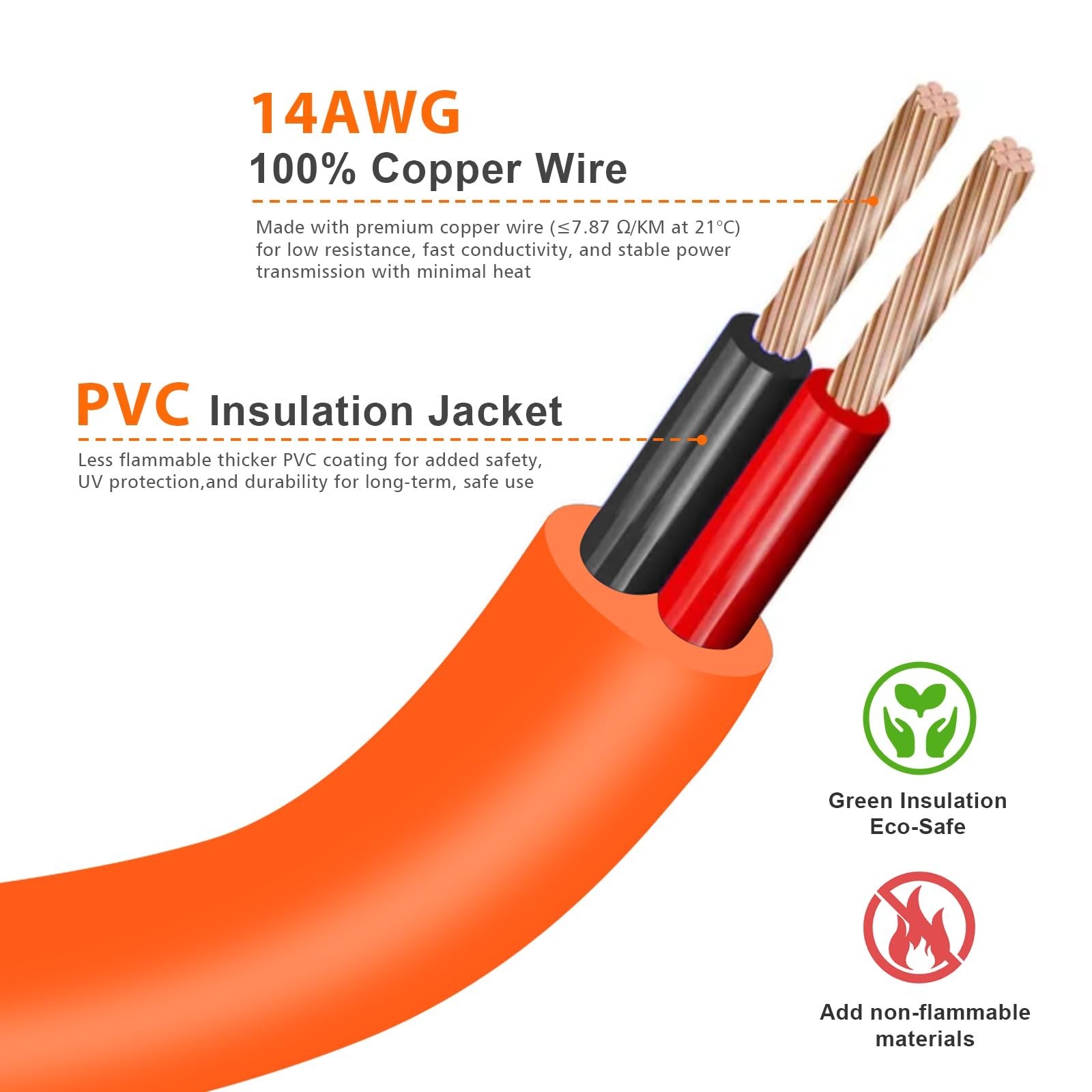 10FT Solar Panel Extension Cable, Female to Male with Right-Angle Adapter, 14AWG