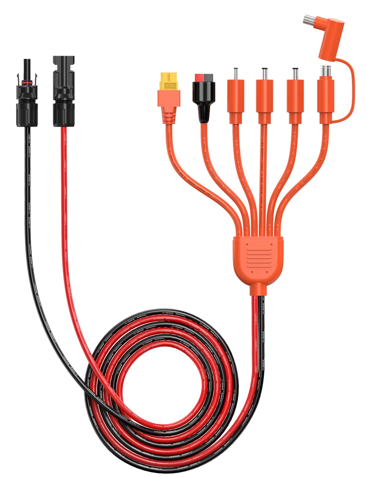 7-in-1 Solar Panel Connector Kit, Universal M-C-4 Cable to DC 8mm XT60 Anders…