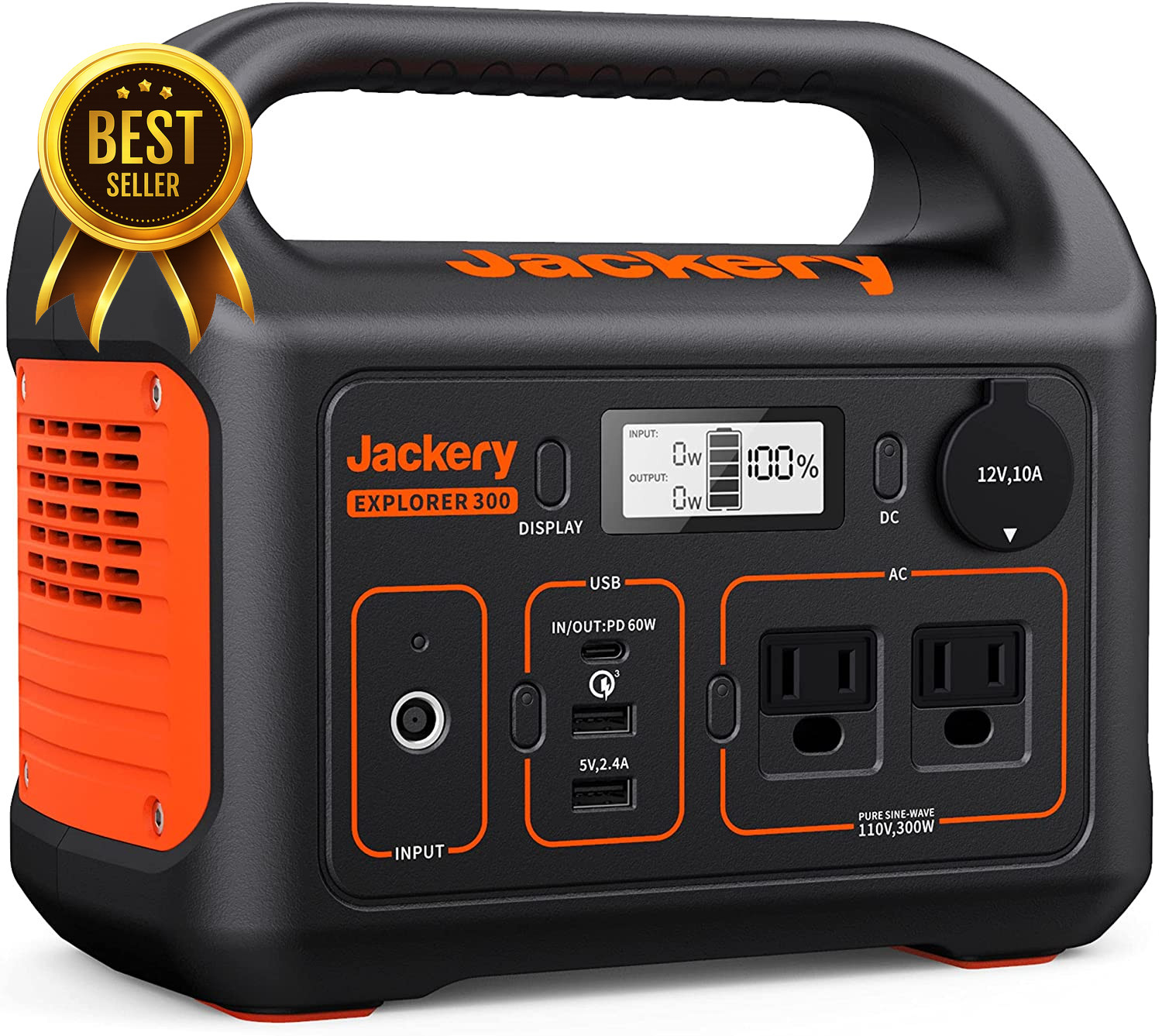 Portable Power Station 293Wh Lithium Battery Solar Generator Camping Backup