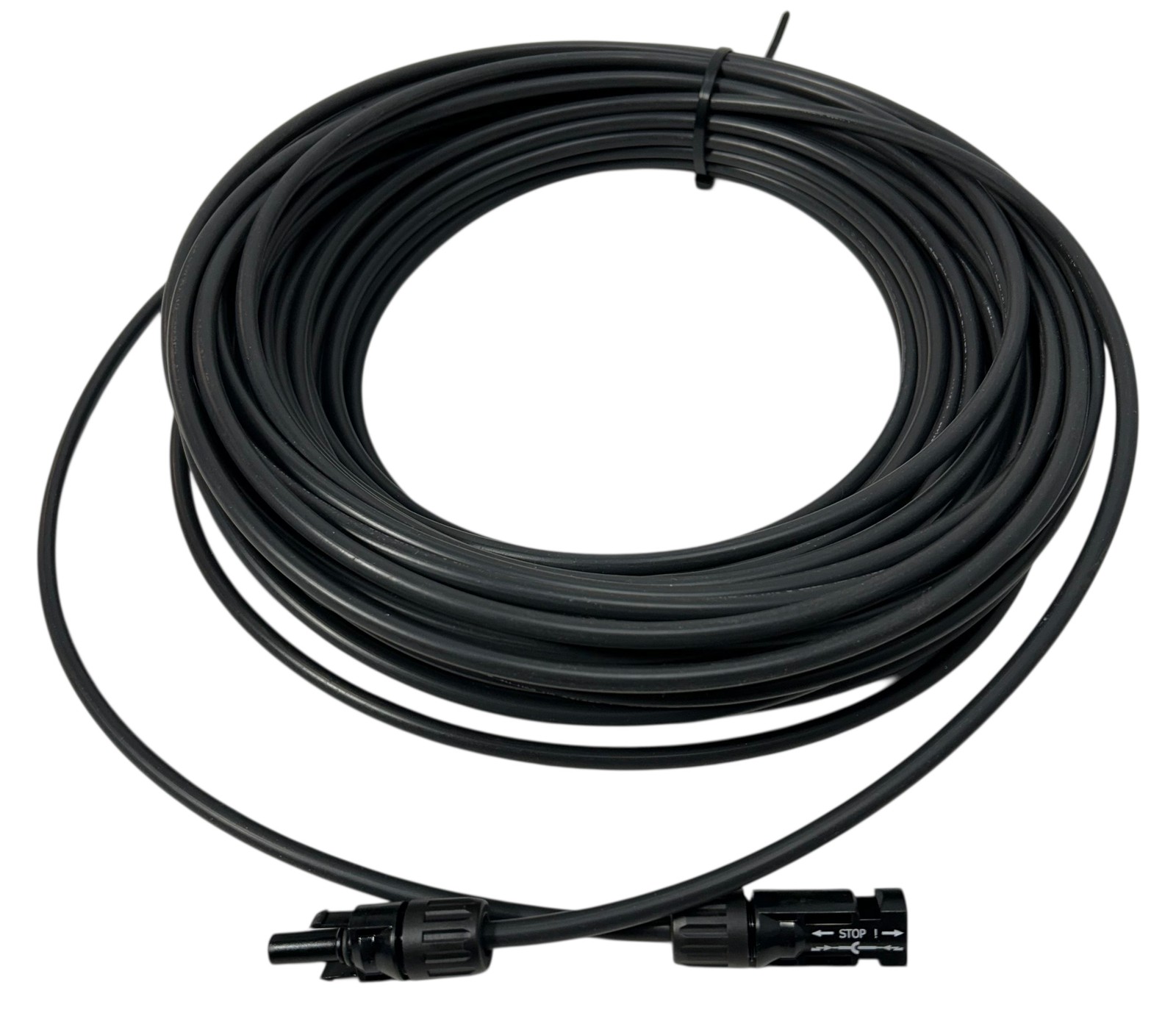 Pacific Coast Wires — 10 AWG PV Wire, Black, 100′, MC4 M/F (PCWCBLK100MC4MF)
