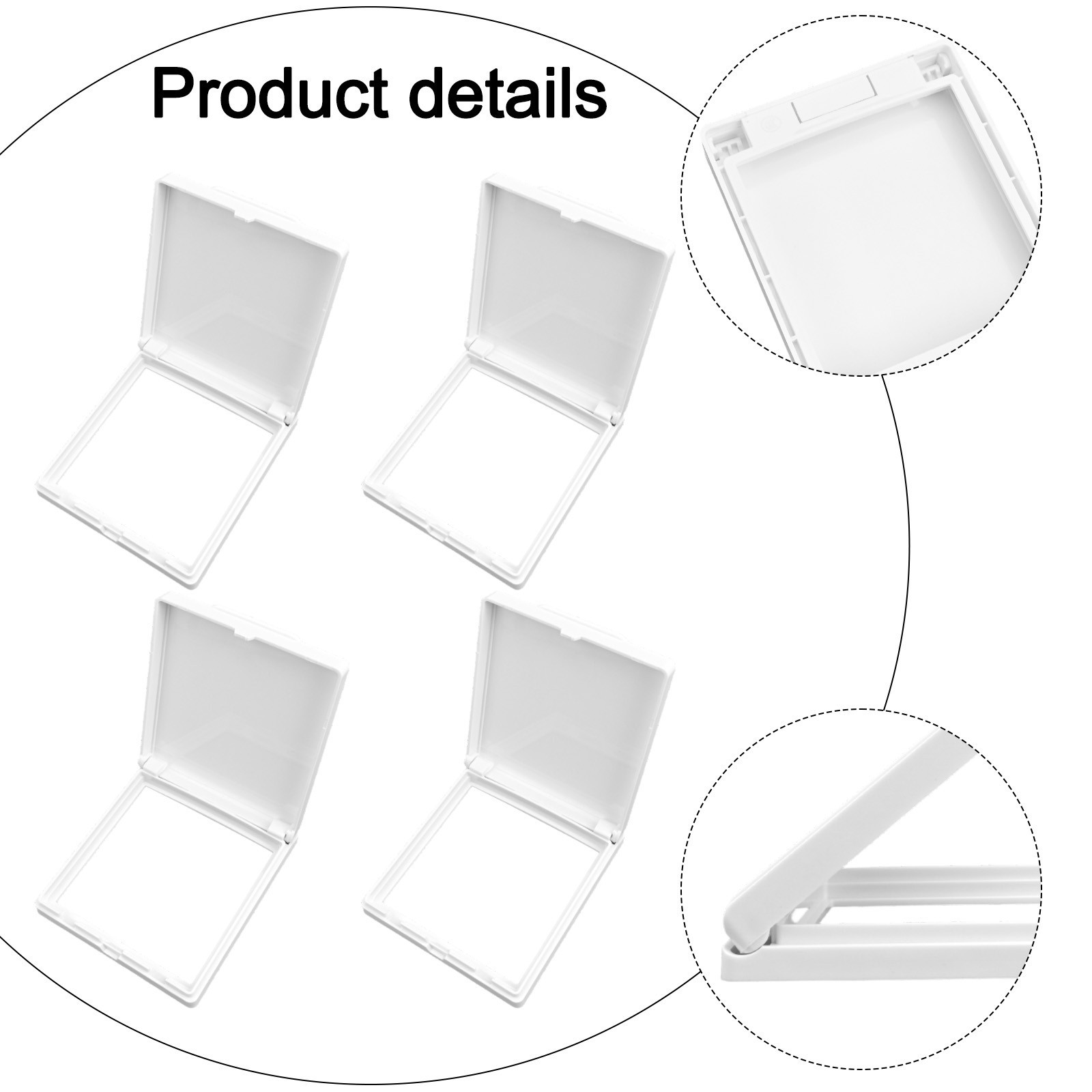 4 Pack of Waterproof Covers for 86 Type Sockets Lightweight and Practical