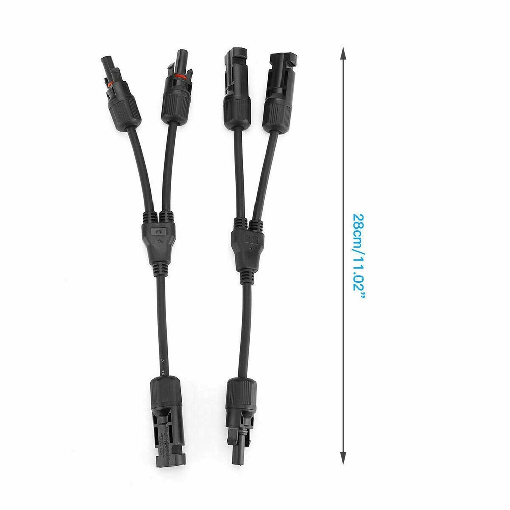 Solar Panel Cable Connection Y Branch Waterproof Adapter Connector Extension