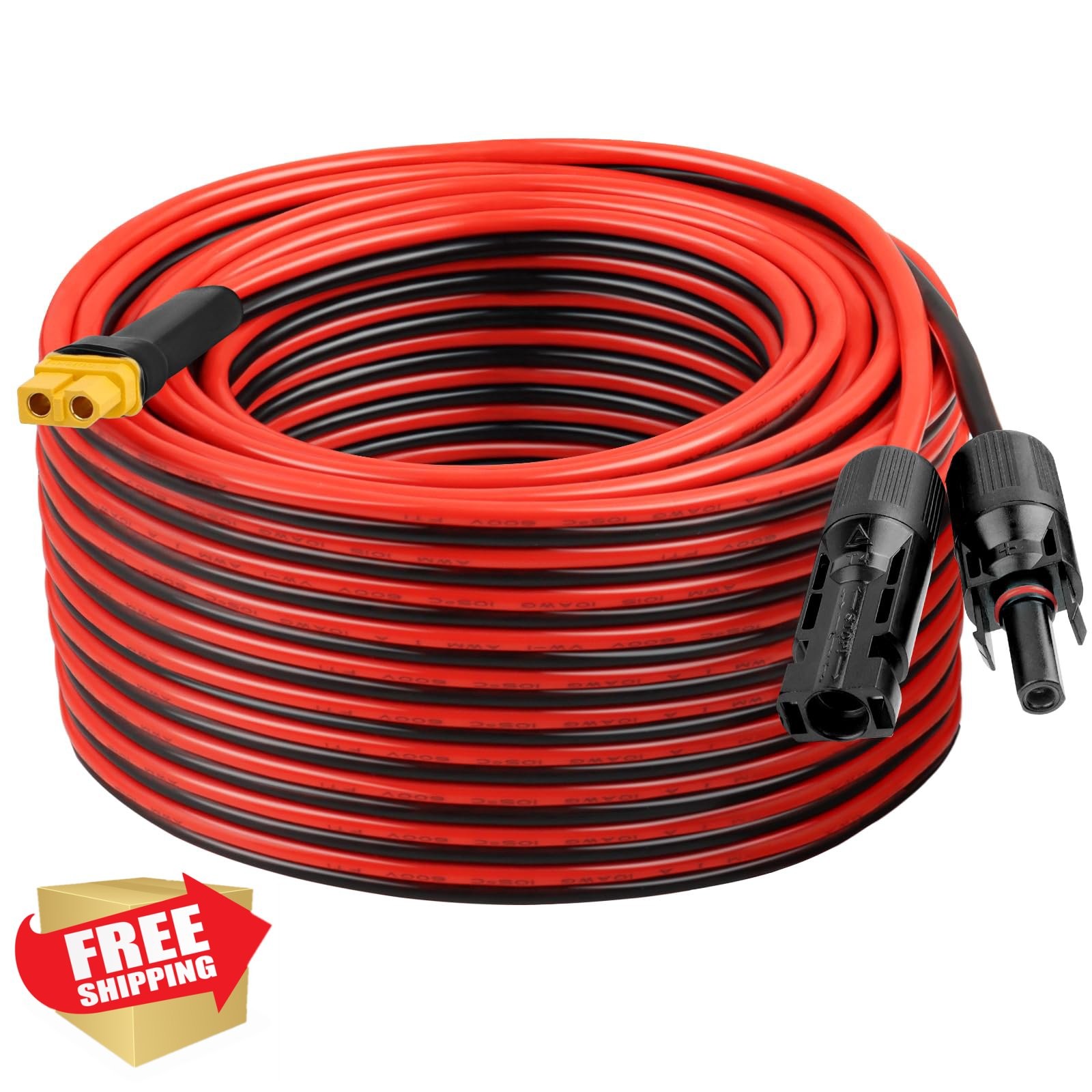 XRDS-RF 75FT 10AWG Solar to XT60 Cable