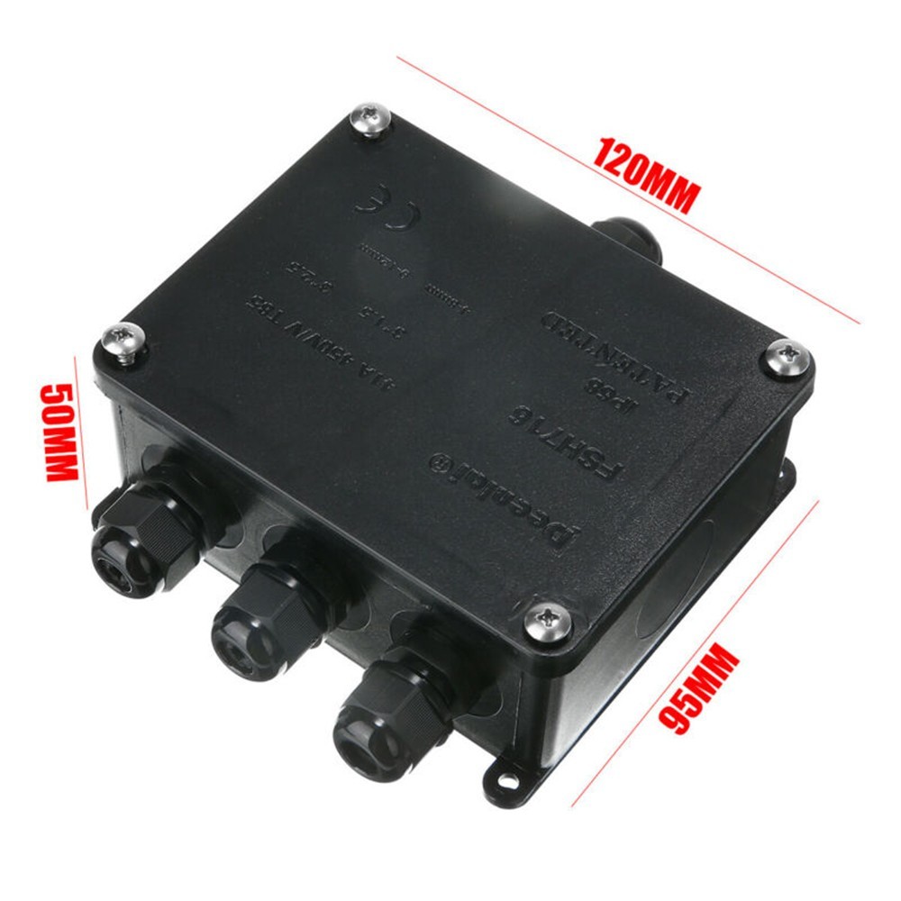 IP68 Waterproof Junction Box for Outdoor Electrical Cable Wire 4 Way Design