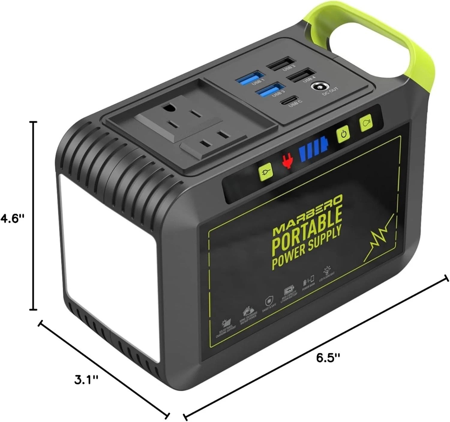Compact 88Wh Lithium Battery Power Bank with 8 Outputs for Outdoor Adventures