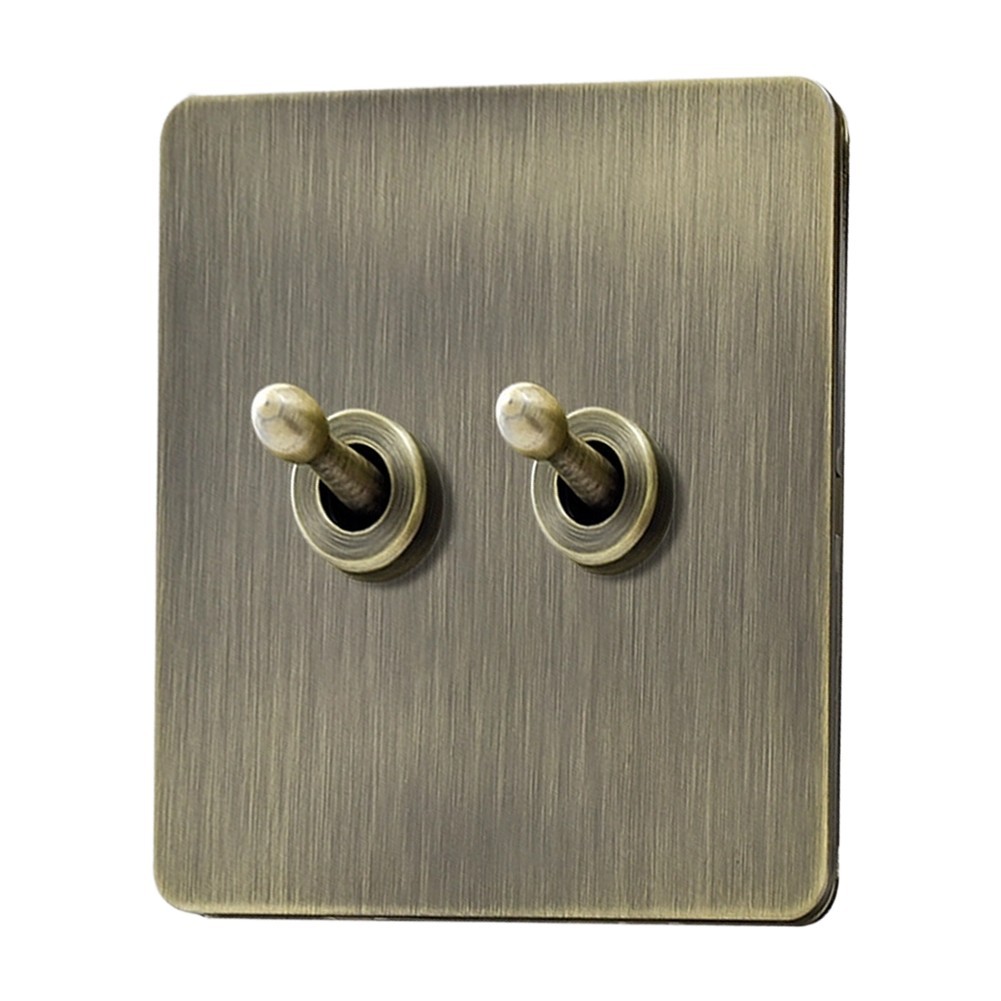 Light Switch Panel 86mm Matte Stainless Steel Compatible with Standard Boxes