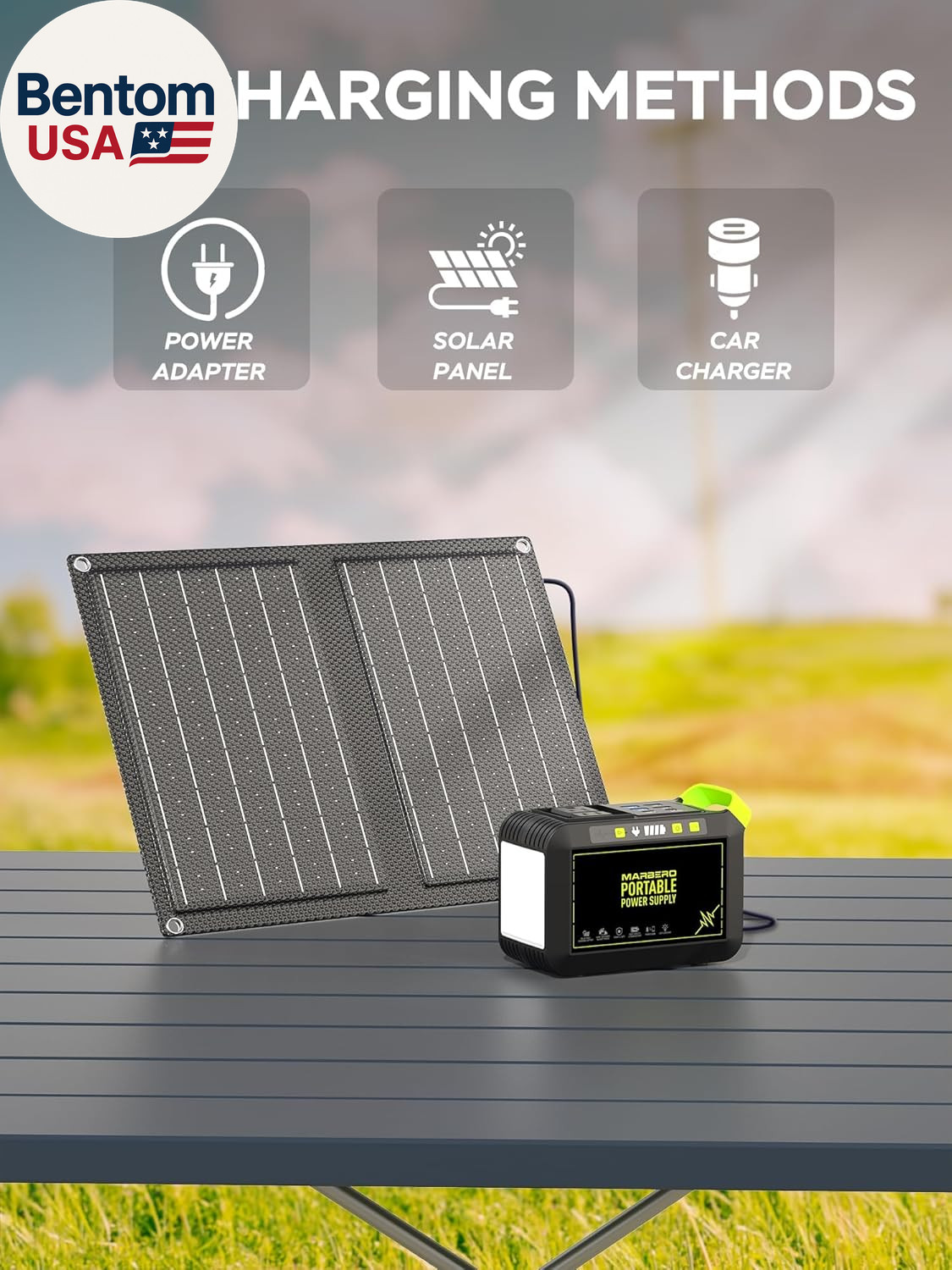 88.8Wh Solar Generator with 21W Solar Panel Included Portable Power Station 80W