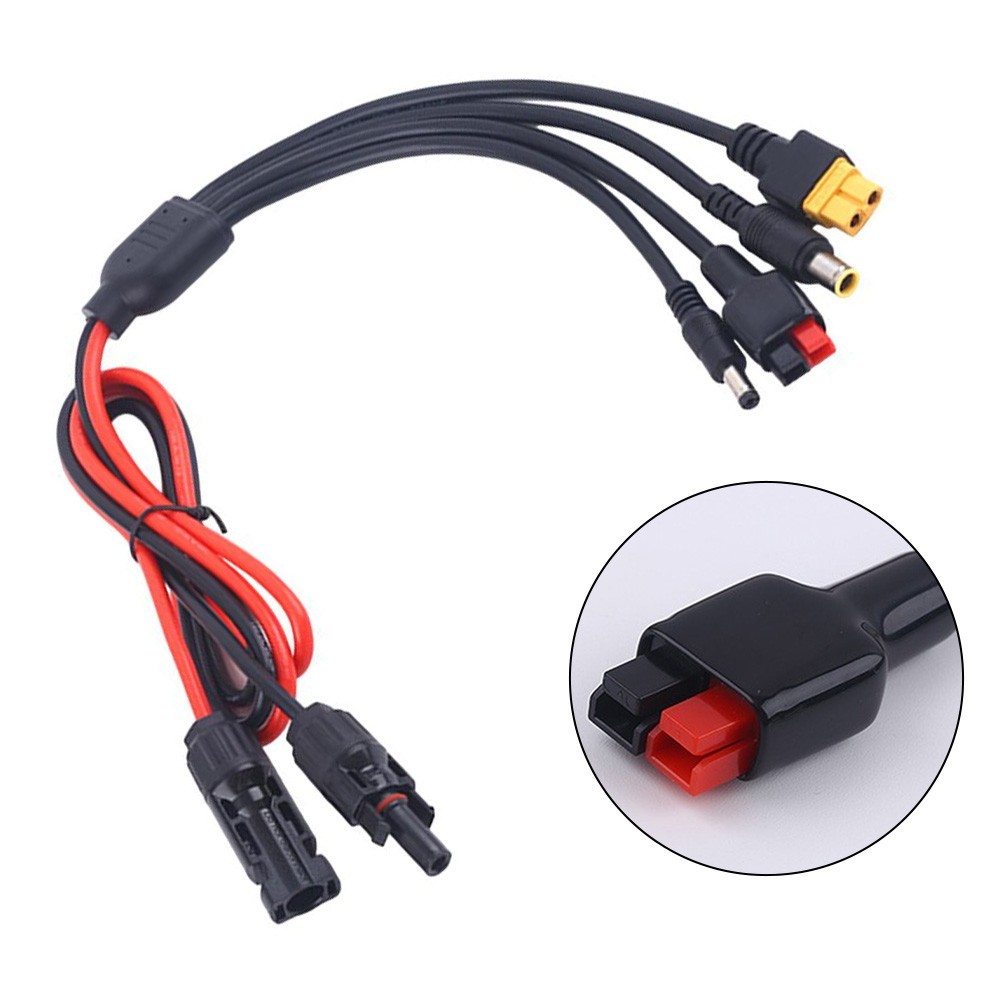 Solar Adapter Kit Power Station Adapter 12AWG-18AWG Wires 140W18V Compatibility