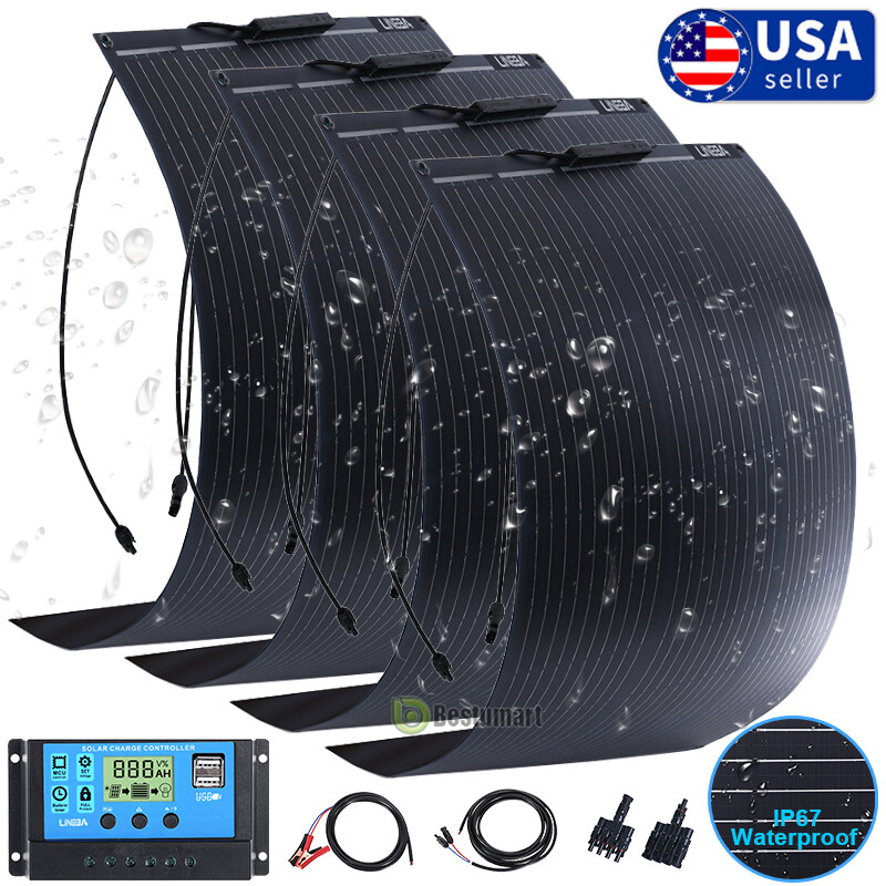 400W Solar Portable Solar Panel Flexible Kit for Generator Power Station RV/Boat