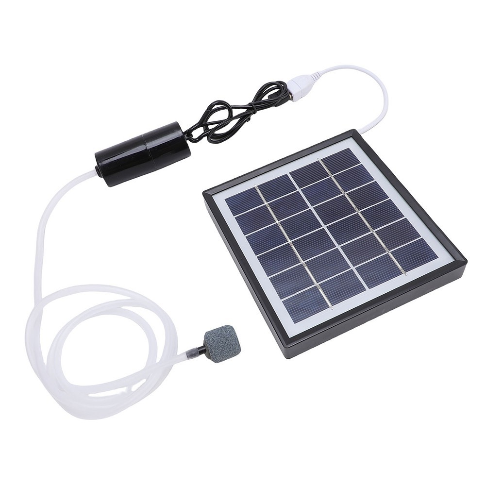 Portable 10W Solar Oxygen Pump Kit for Aquariums and Small Water Bodies