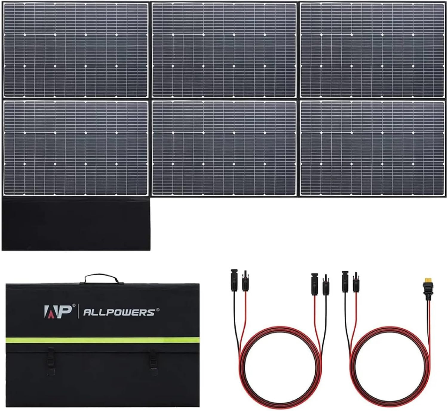 SP039 600W Portable Solar Panel, Foldable Solar Charger with 24% High Efficiency
